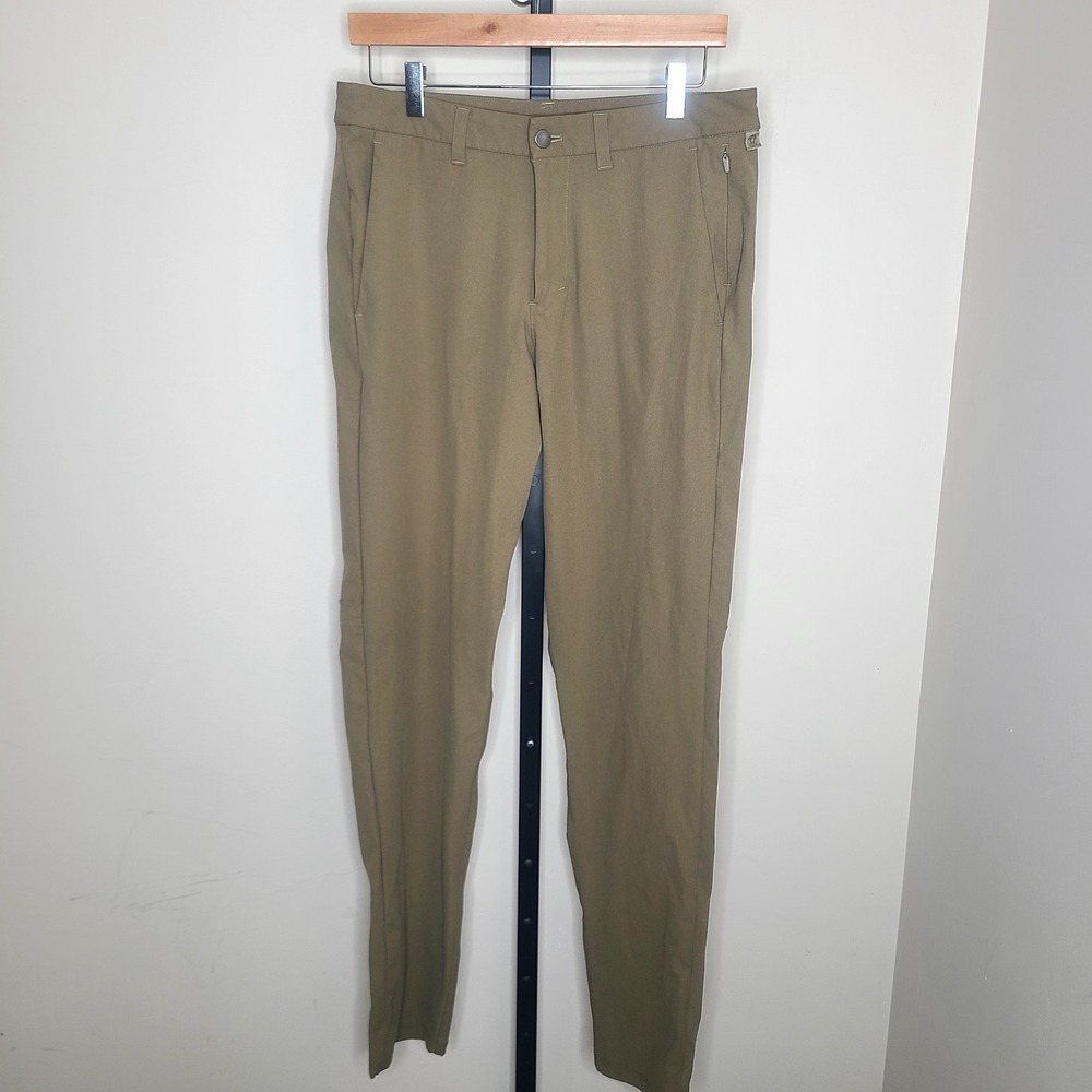 Lululemon ABC Slim 5 Pocket Warpstreme Pants Men's Size 32 Waist 32 Inseam Tan